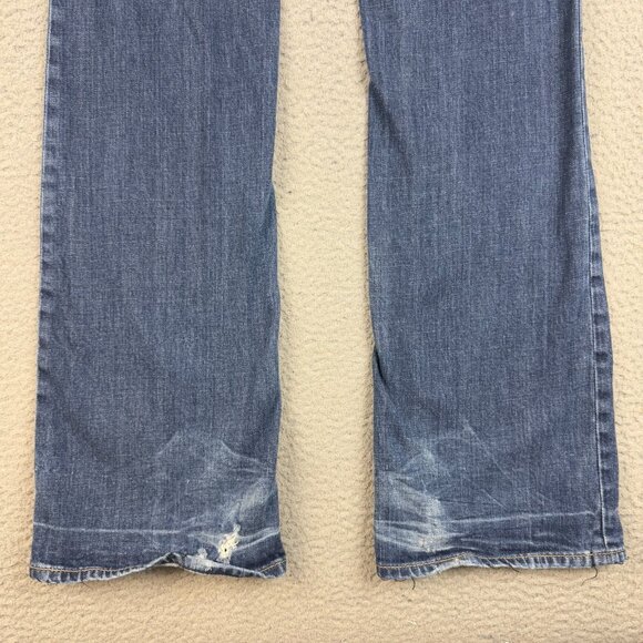 Express Jeans Womens Sz 10 Long Stella Boot Cut Low Rise Slim Fit Stretch Denim - Picture 9 of 11